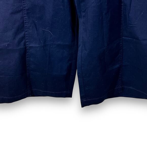 Catherines Navy Pull On Stretch Capri Pants 2X Elastic Waist Cropped New - Picture 5 of 12